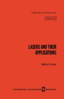 Lasers and Their Applications / Lazery I Ikh Primenenie / Лазеры И Их Применение