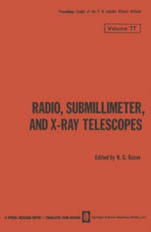 Radio, Submillimeter, and X-Ray Telescopes