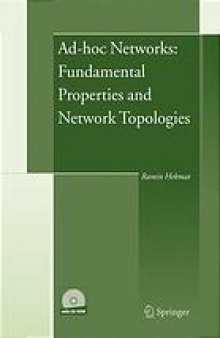 Ad-hoc networks : fundamental properties and network topologies