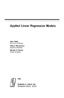 Applied linear regression models