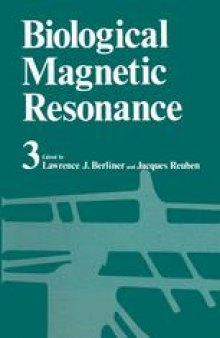 Biological Magnetic Resonance: Volume 3