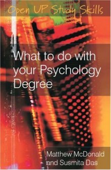 What to do with your psychology degree 