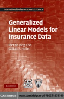 Generalized linear models for insurance data
