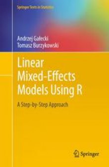 Linear Mixed-Effects Models Using R: A Step-by-Step Approach