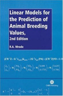 Linear Models for the Prediction of Animal Breeding Values (Cabi Publishing)