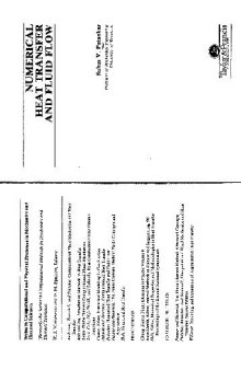 Numerical Heat Transfer and Fluid Flow