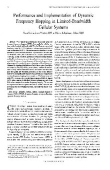 Performance and Implementation of Dynamic Frequency Hopping in Limited-Bandwidth Cellular Systems