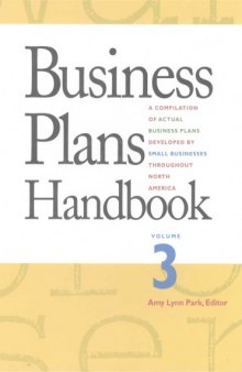 Business Plans Handbook, Volume 3