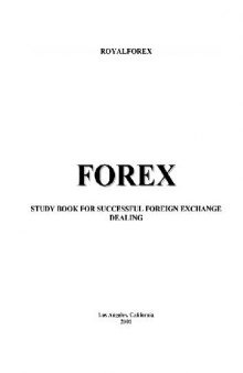 Forex Study Book For Successful Foreign Exchange Dealing