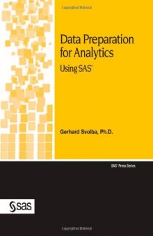 Data Preparation for Analytics Using SAS 