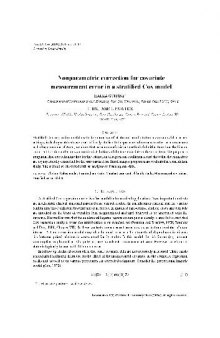Nonparametric correction for covariate measurement error in a stratified Cox model