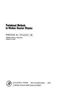 Variational methods in nuclear reactor physics