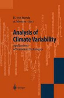 Analysis of Climate Variability: Applications of Statistical Techniques