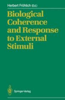 Biological Coherence and Response to External Stimuli