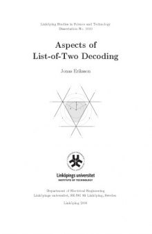 Aspects of list-of-two decoding
