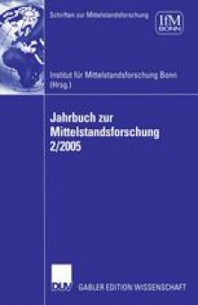 Jahrbuch zur Mittelstansforschung 2/2005