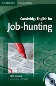 Cambridge English for Job-hunting  CD (Cambridge Professional English)