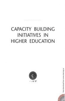 Capacity Building: For the Next Generation of Academics