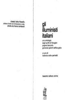 Gli illuministi italiani 