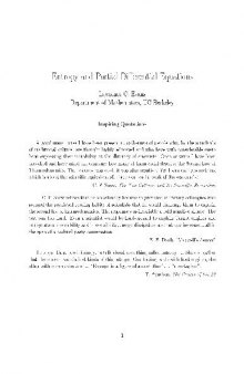 Entropy and partial differential equations (lecture notes)