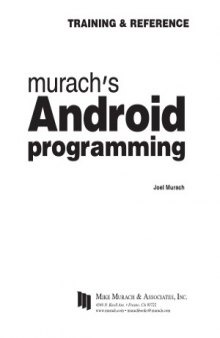 Murach's Android Programming