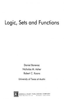 Logic, sets and functions