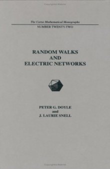 Random walks and electric networks