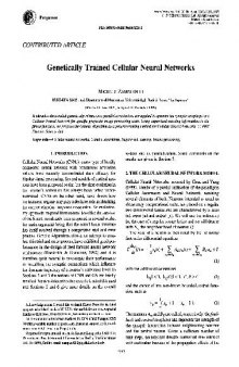 Neural Networks. Genetically Trained C