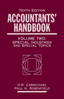 Accountants' Handbook, 2 Volume Set (Accountant's Handbook)