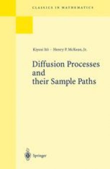 Diffusion Processes and their Sample Paths: Reprint of the 1974 Edition