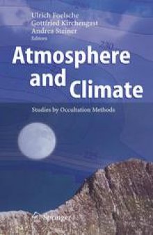 Atmosphere and Climate: Studies by Occultation Methods