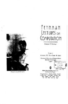 Feynman lectures on computation