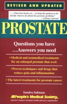 Prostate: Questions You Have ...Answers You Need