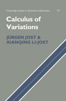 Calculus of Variations (Cambridge Studies in Advanced Mathematics 64)
