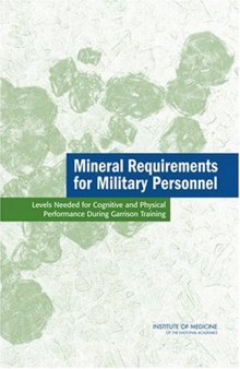 Mineral Requirements for Military Personnel: Levels Needed for Cognitive and Physical Performance During Garrison Training