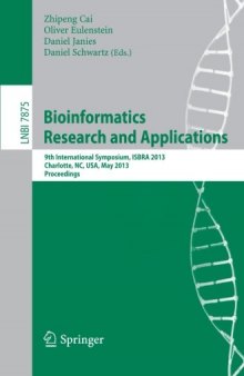 Bioinformatics Research and Applications: 9th International Symposium, ISBRA 2013, Charlotte, NC, USA, May 20-22, 2013. Proceedings