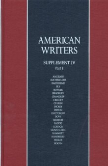 American Writers, Supplement IV