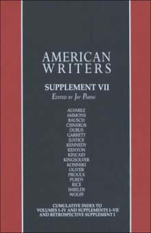 AMERICAN WRITERS, Supplement VII