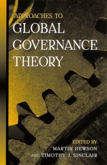 Approaches to Global Governance Theory