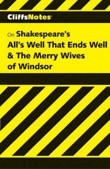 All's Well That Ends Well/The Merry Wives of Windsor