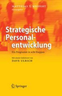 Strategische Personalentwicklung: Ein Programm in acht Etappen