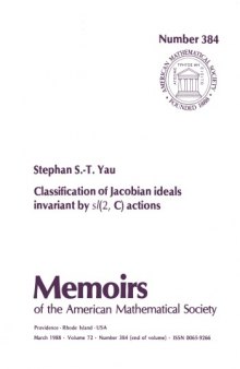 384 Classification of Jacobian Ideals Invariant by Sl 2C Actions
