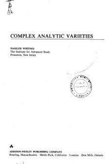Complex analytic varieties