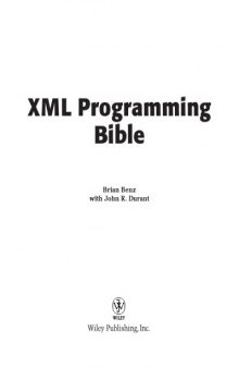 XML programming bible