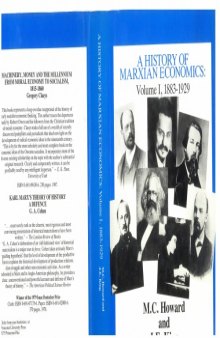 A History of Marxian Economics, 1883-1929, Vol I - Part I