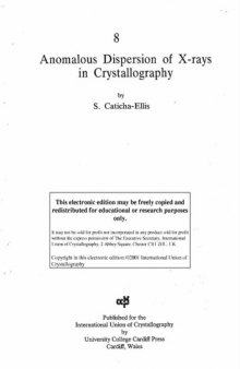 Anomalous Dispersion of X-rays in Crystals [short article]