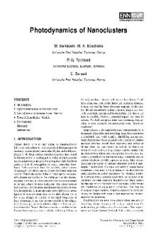 Photodynamics of Nanoclusters