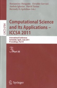 Computational Science and Its Applications – ICCSA 2012: 12th International Conference, Salvador de Bahia, Brazil, June 18-21, 2012, Proceedings, Part II