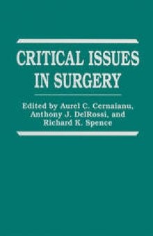Critical Issues in Surgery