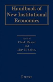 Handbook of new institutional economics